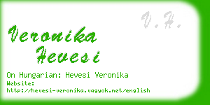 veronika hevesi business card